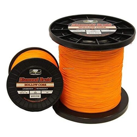 Momoi Diamond Braid Generation Iii Hollow Core 80Lb 1500Yd Orange 75108
